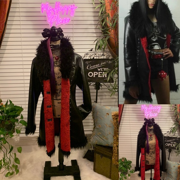 Tripp Nyc Monster Fur Jacket Coat - Picture 3 of 17